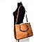 Chain Strap handle Accented Tote