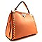 Dual COMPARTMENT CLASP CLOURE SATCHEL