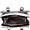 Color Block 3-Compartment Structured Satchel MH-AS3228