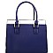 Color Block 3-Compartment Structured Satchel MH-AS3228