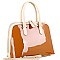 SWANK TWO TONE DOME SATCHEL