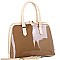 SWANK TWO TONE DOME SATCHEL