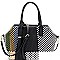 Multi-Shade Weave Tasseled 2-Way Bag