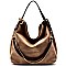 Chain Accent Hobo Bag