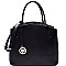 B0149-LP Simple and Classy 3 Compartment Semi-dome Satchel