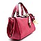 B0154 -LP Scarf Accent Perforated 2 in 1 Satchel