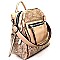 B5-6709-LP Studded Convertible Fashion High Quality Backpack