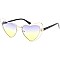 Pack of 12 Heart Shaped Two Tone Sunglasses