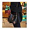 Genuine Leather Hobo Shoulder Handbag