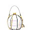 Patent Ball-Shaped Jewel-Top Medium Satchel  MH-BA003HL