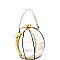 Patent Ball-Shaped Jewel-Top Medium Satchel  MH-BA003HL