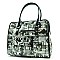 MAGAZINE PRINT PADLOCK TOTE BAG