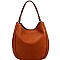 Quality Braid Accent Bucket Hobo MH-BAD0007