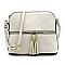 Fashion Tassel Zip Dome Crossbody Bag Satchel