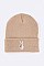 Chic Victory Sign Language Patch Iconic Beanie LA-MKH3515Q
