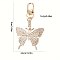 Rhinestone Butterfly Keychain Metal Bag Pendant