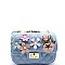 BGS48769-LP MMS Pearly Quilted Denim Shoulder Bag