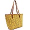 Mixed-Material Laser-Cut Cork Shopper Tote