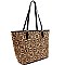Mixed-Material Laser-Cut Cork Shopper Tote