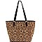 Mixed-Material Laser-Cut Cork Shopper Tote