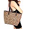 Mixed-Material Laser-Cut Cork Shopper Tote