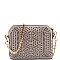 BGW45942-LP Madison West Laser-cut Semi-dome Cross Body