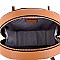 Woven Straw Mixed-Material Round Satchel MH-BJ4126