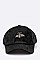 DISTRESSED BEE EMBELLISHED VELOUR CAP