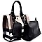 BL010-LP Plaid Print 2 in 1 Turn-lock Tote