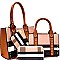 [S]BL1028T-LP Plaid  Studded 4 in 1 Twin Tote SET