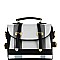 Trendy Plaid Print Belted Medium Convertible Backpack Satchel MH-BL4215