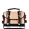 Trendy Plaid Print Belted Medium Convertible Backpack Satchel MH-BL4215