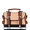 Trendy Plaid Print Belted Medium Convertible Backpack Satchel MH-BL4215