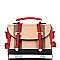 Trendy Plaid Print Belted Medium Convertible Backpack Satchel MH-BL4215