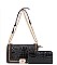 2 In 1 Croc Shoulder -Cross-Body Bag with Wallet