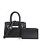 2 in 1 Metalic Padlock Satchel Wallet Set