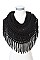Pack of 12 Fashion Loose Knit Fringe Infinity Scarf