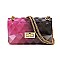 Quilt Embossed Multi Color Jelly Classic Shoulder Bag