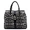 Leopard Padlock Multi Compartment Satchel