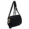 Multi Compartment Tassel Crossbody Bag