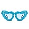 Pack of 12  Heart Shaped Fuzzy Faux Fur Sunglasses