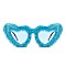 Pack of 12  Heart Shaped Fuzzy Faux Fur Sunglasses