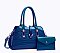 2 in 1 Crocodile & Patent Satchel Pouch Set