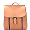 BP1988-LP Zipper Accent Convertible Rectangular Flap Backpack