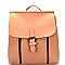 BP1988-LP Zipper Accent Convertible Rectangular Flap Backpack