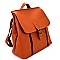 BP1988-LP Zipper Accent Convertible Rectangular Flap Backpack