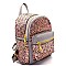 BP5005-LP Glittery Two-Tone Small Fashion Backpack