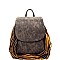 BP915-LP Fringed Medium Fashion Backpack