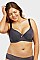 PACK OF 6 PIECES COMFY FULL CUP JACQUARD D CUP BRA, WIDE STRAP MUBR4222JD3