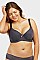 PACK OF 6 PIECES COMFY FULL CUP JACQUARD D CUP BRA, WIDE STRAP